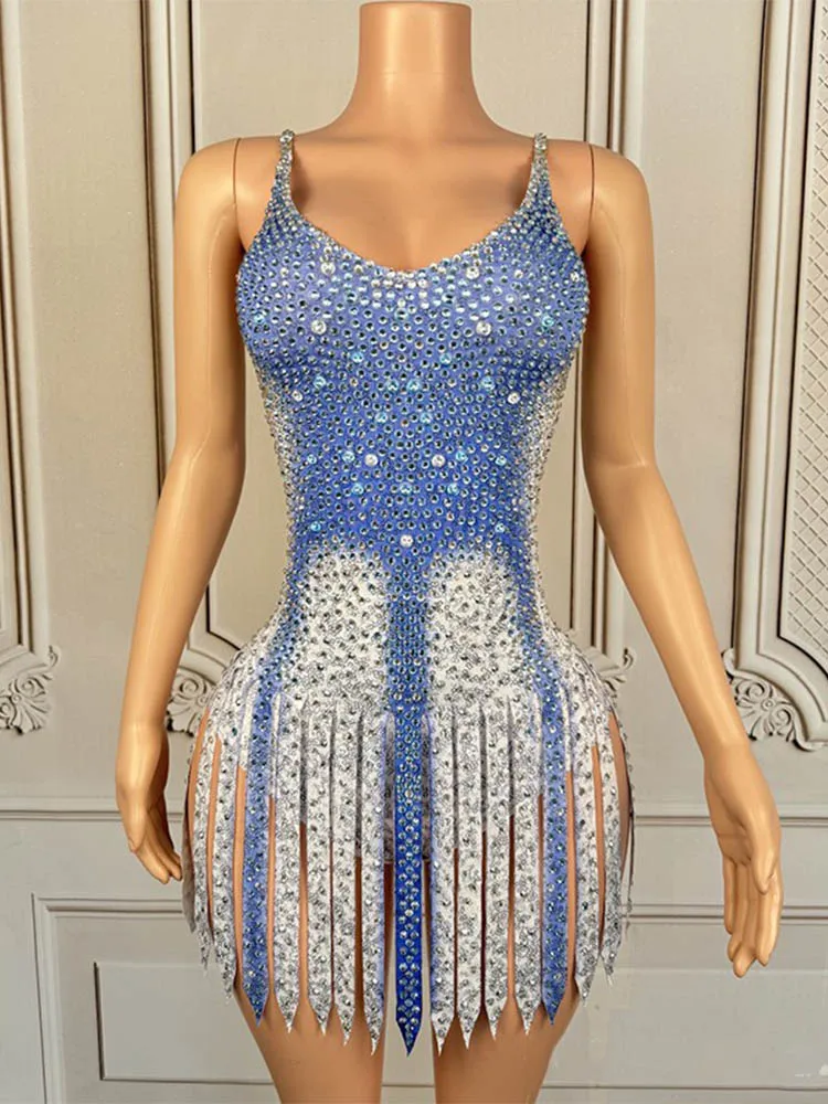 

High Quality Hot Stamping Sexy Suspender Fringe Jumpsuit 2024 New Fashionable Women'S Clothing