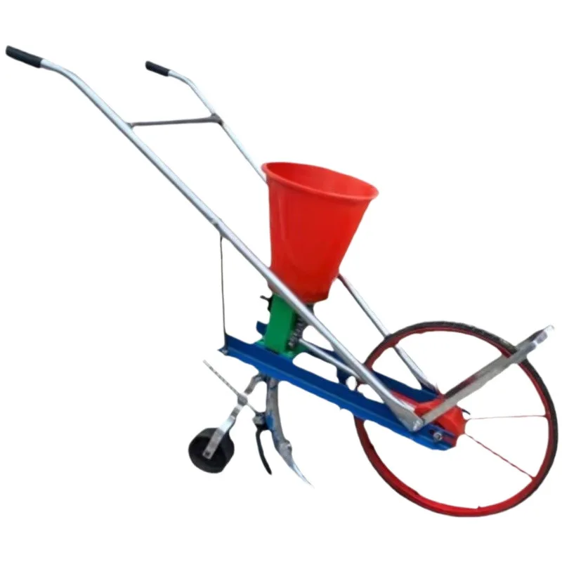 

Planting corn Agricultural fertilization Small multi-functional seeder On-demand machine Hand-push seeder