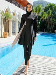 Islamic Women Muslim Swimwear Dress Pants summer Swimsuit Modest Islam Swim Surf Wear Sport Full Suit Swimming 3 Piece Sets