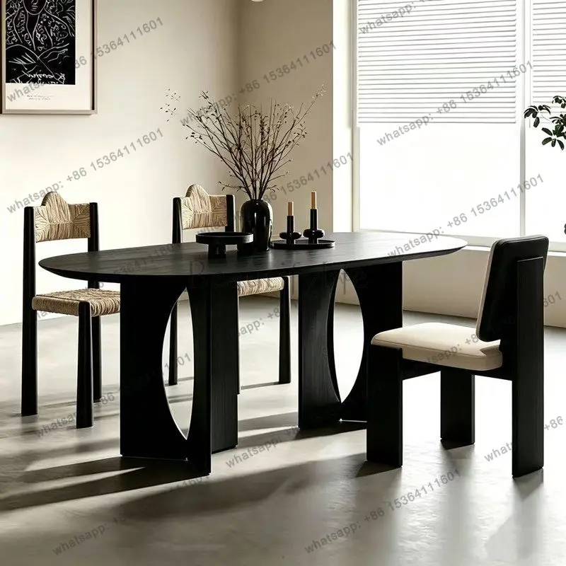LD Wood Study Dining Table Mobile High Restaurant Kitchen Modern Luxury Living Room Dining Table Designer Muebles