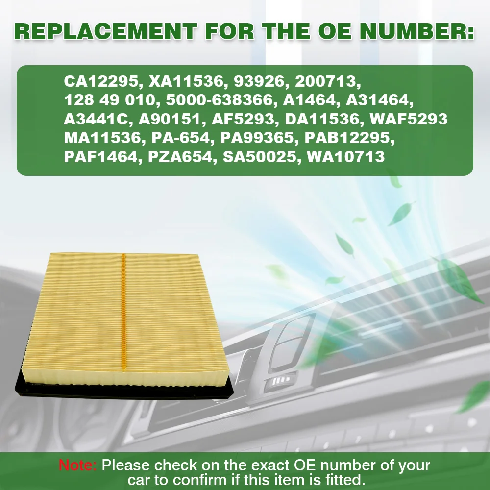 

16546-AA16A Engine Air Filter For Subaru Ascent Crosstrek Forester Impreza Legacy Outback WRX XV 2016-2025 Engine Air Filter