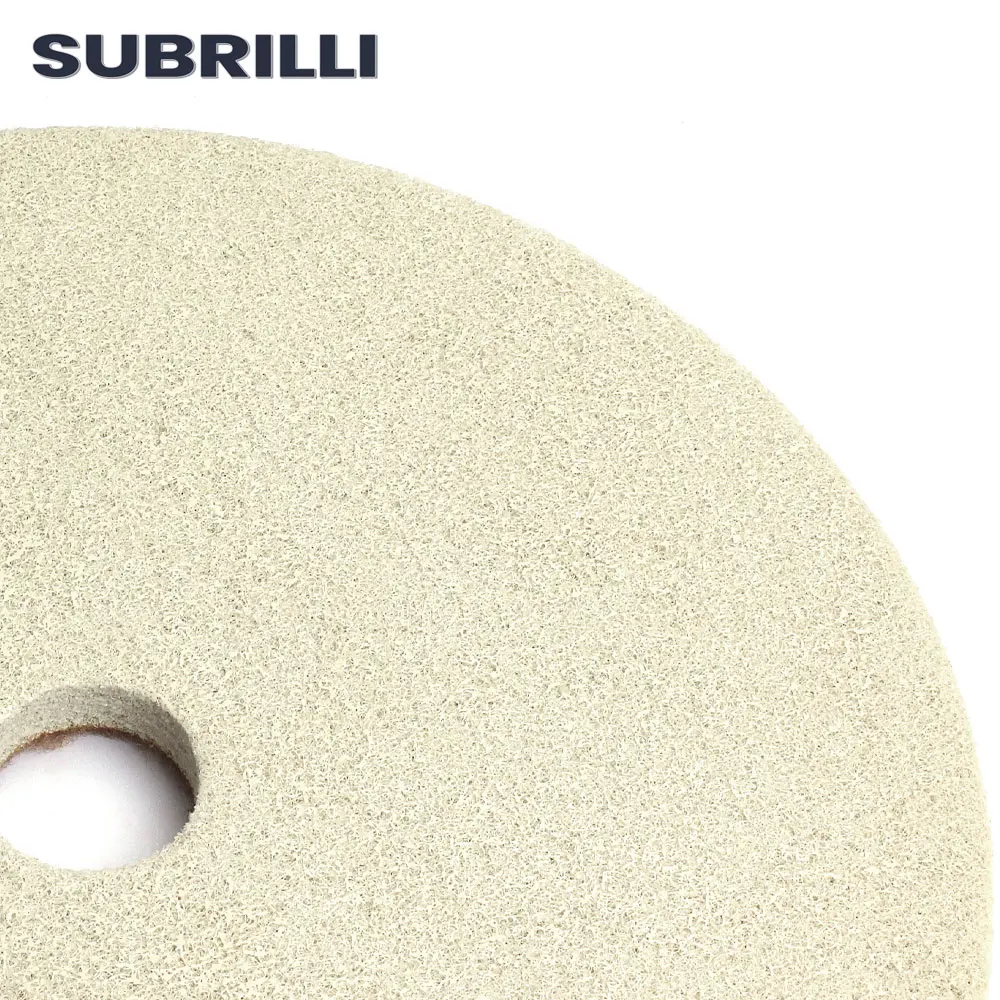 10inch Diamond Sponge Polishing Pads 100pieces Nylon Fiber Buffing Sanding Wheel Abrasive Cleaning For Artificial Stone Marble
