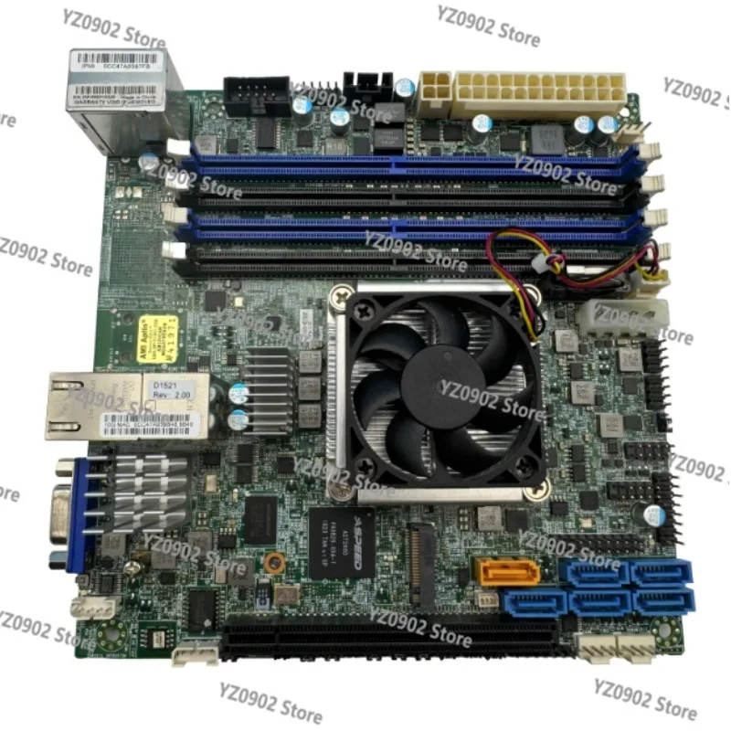 اللوحة الرئيسية X10SDV-4C-TLN2F ITX - XE ON D1521، منفذ مزدوج 10 جيجابت، خادم Synology NAS #3
