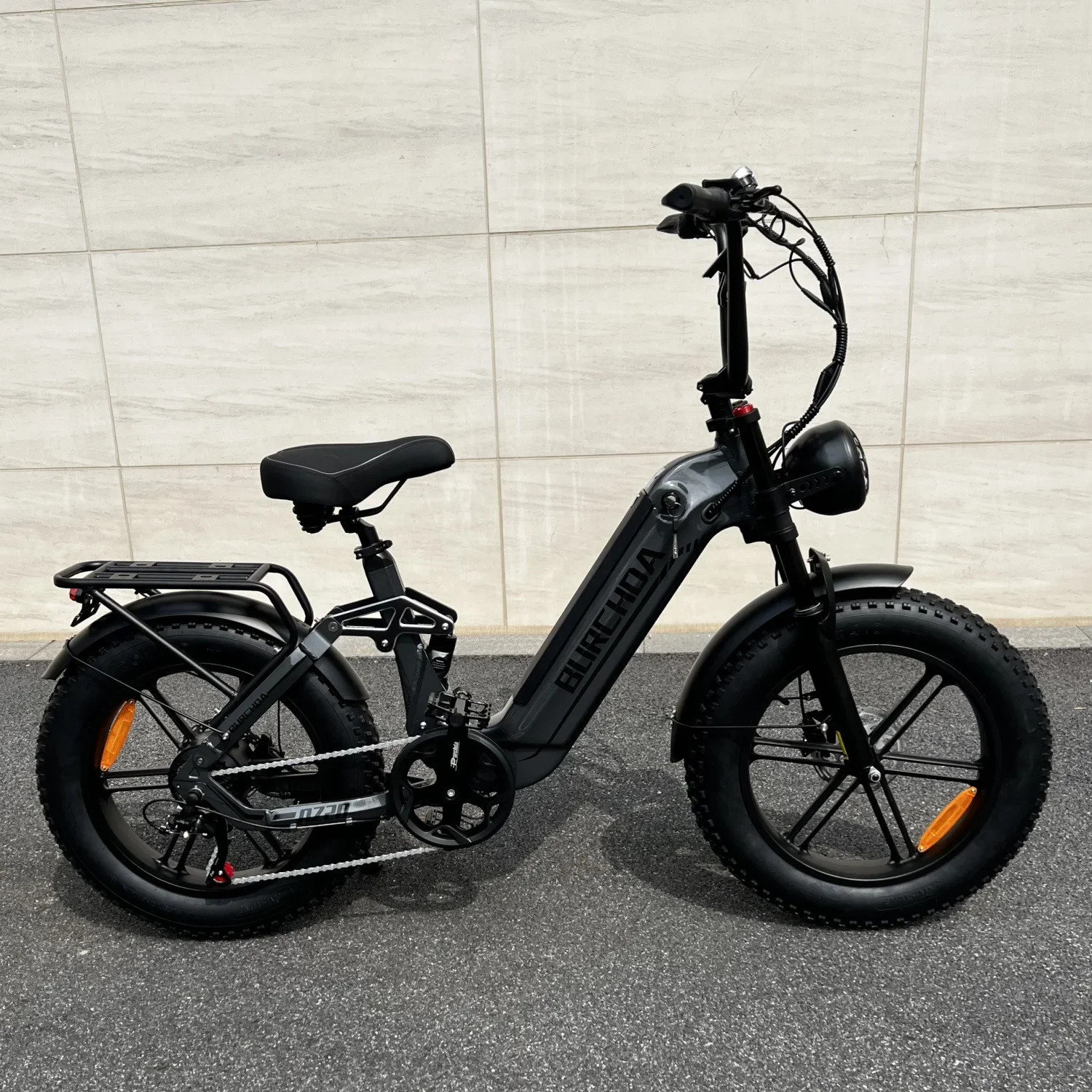 Overseas warehouse electric mountain bike 20 inch European Union spot delivery AZ20 pedal power bicycle oil brake 7 speed