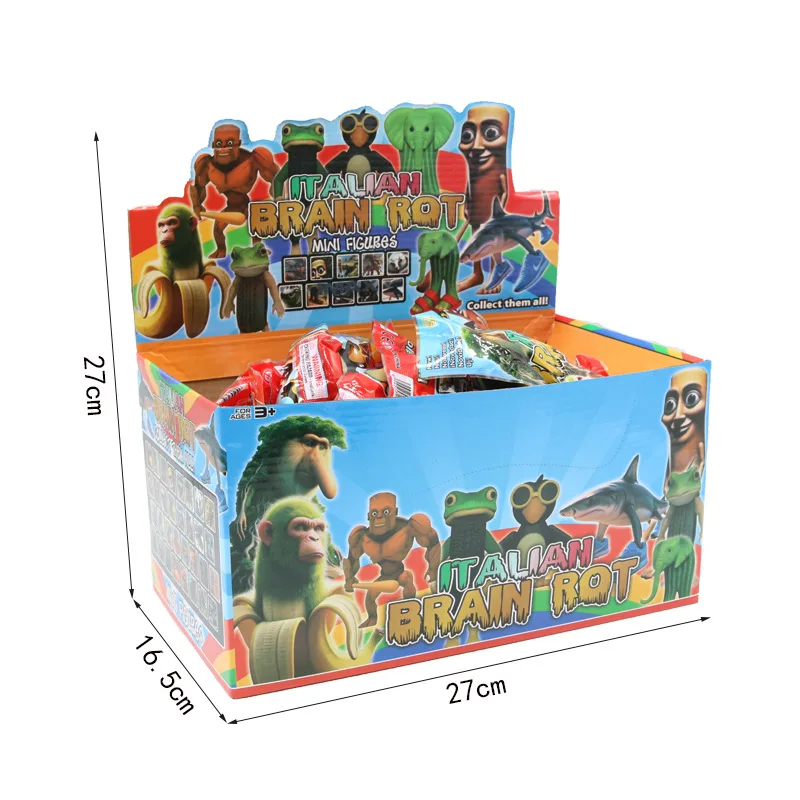 Italian Brainrot Animals Toy TungTungTung Sahur Tralalero Tralala Brr Brr Patapim VINYL Action Figures Animation Dolls Blind Box