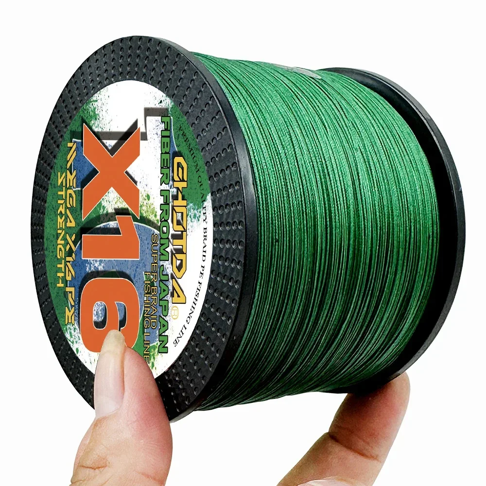 X12 X16 Strands Super Strong 25-200LB PE Multifilament Braided Fishing Line 1000M Smooth Saltwater Weave Cord 0.16-0.80mm Pesca