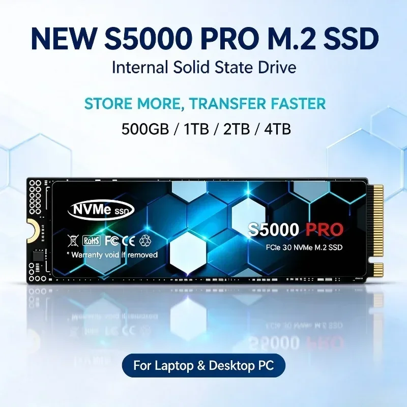 NEWC PRO M.2 SSD Hard Disk 500GB 4TB High Speed NVMe M2 SSD PCIe 3.0 Internal Solid State Drive For Laptop Desktop PC 2026