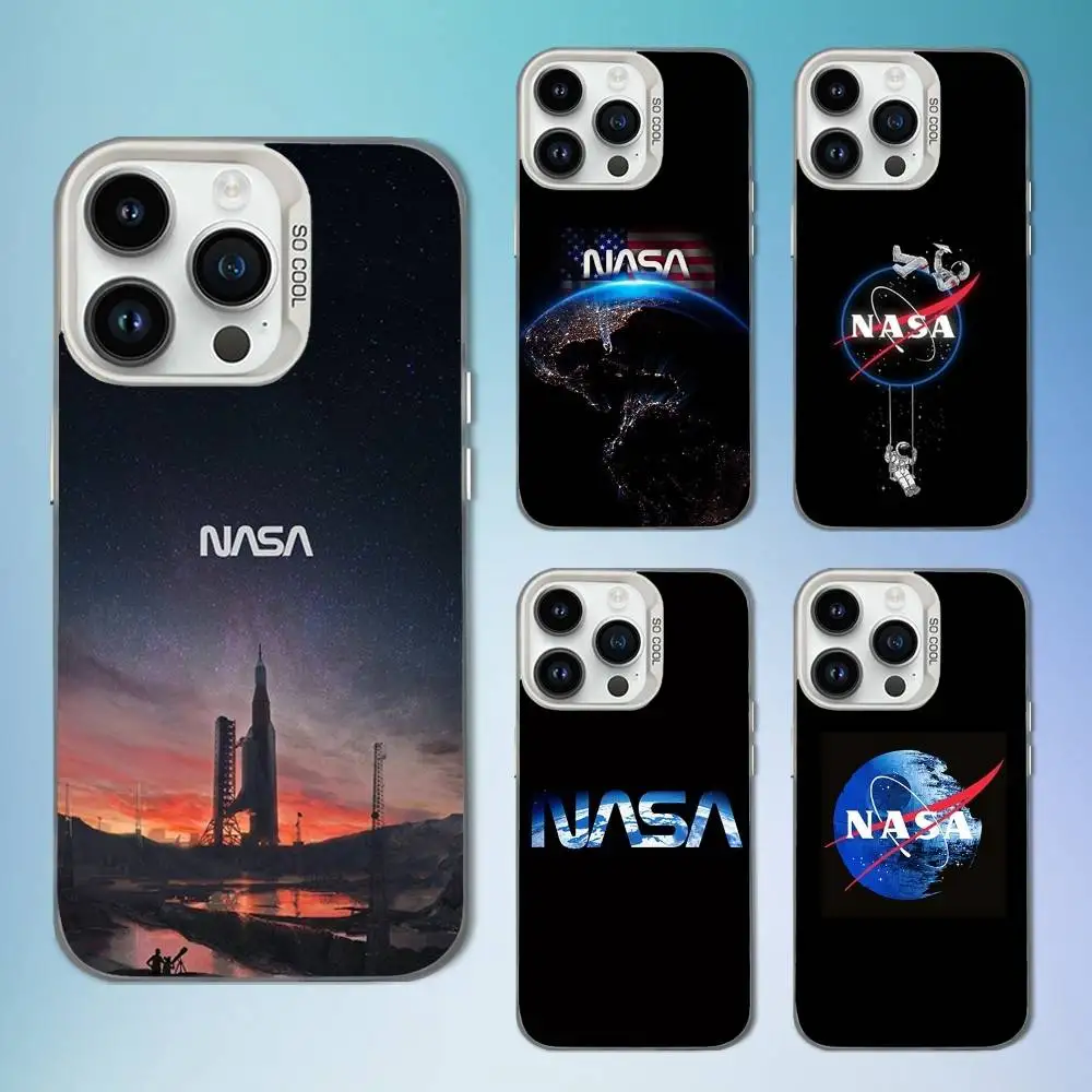 

Cool N-Nasa A-Aerospace Phone Case For iPhone 16,15,14,13,12,11,Mini,Pro,SE,MAX White Matte Shockproof Cover