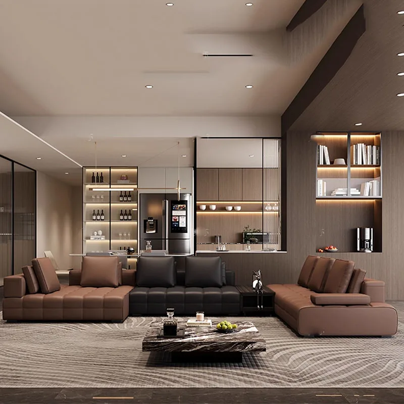 أرائك غرفة المعيشة الحديثة المقطعية، صالة مميزة، أرائك غرفة المعيشة المريحة، طاولات المؤتمرات، أثاث منزلي من Muebles #6