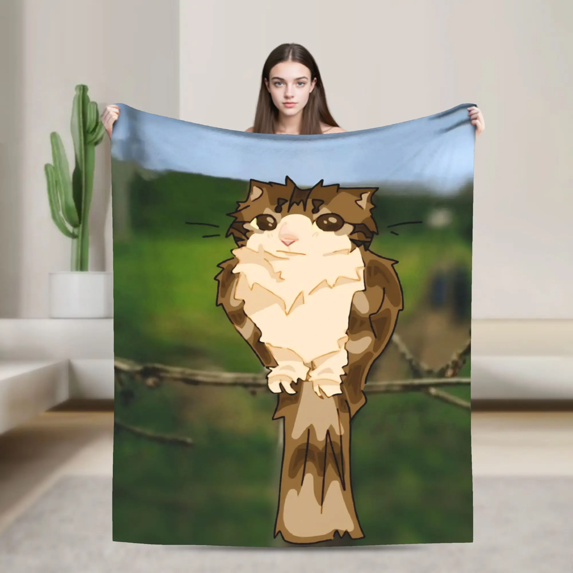 

Одеяла Meowl Cat с милой совой Kawaii, мягкие пушистые плюшевые постельные принадлежности, пледы для дивана, стула, путешествия, офиса, фланелевое покрывало, покрывало для кровати