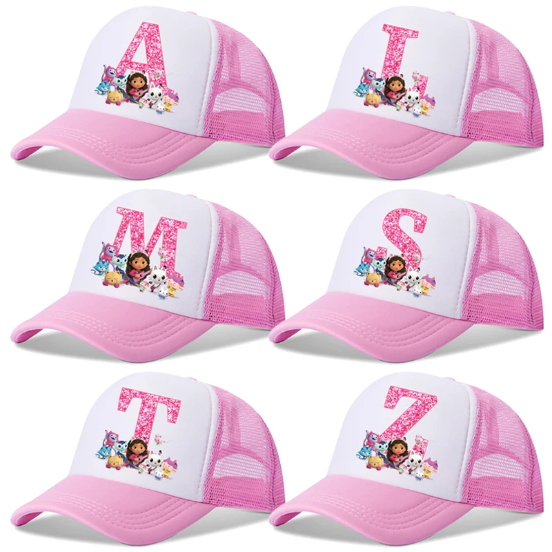 New Gabby Dollhouses bambini berretti da Baseball lettere inglesi cappello da cartone animato ragazze cappello da sole berretto con visiera