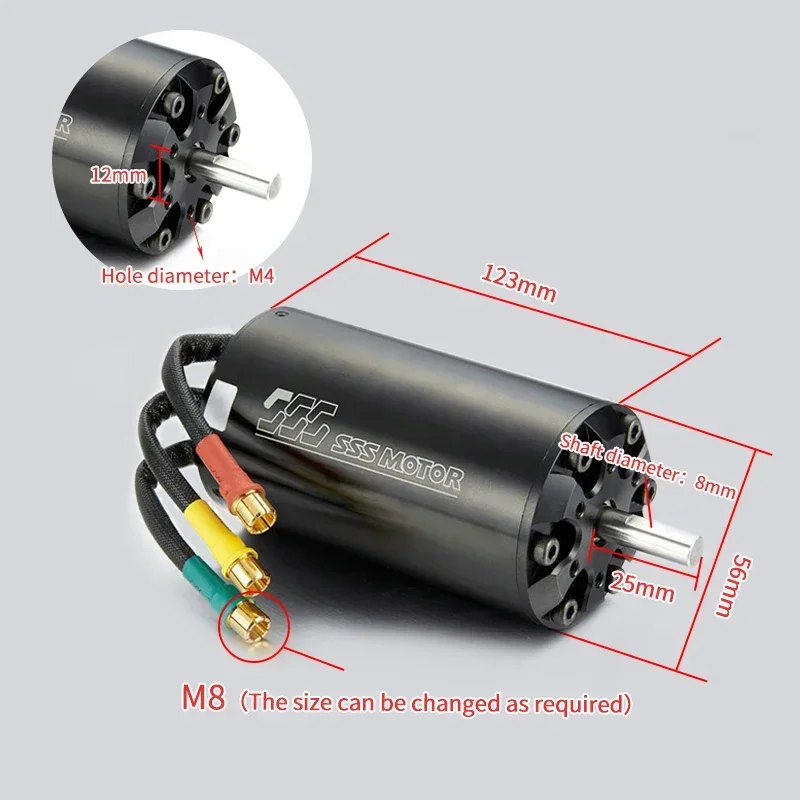 56114 Sss Brushless Dc Motor High Speed Customized KV Suitable for Multiple Uses