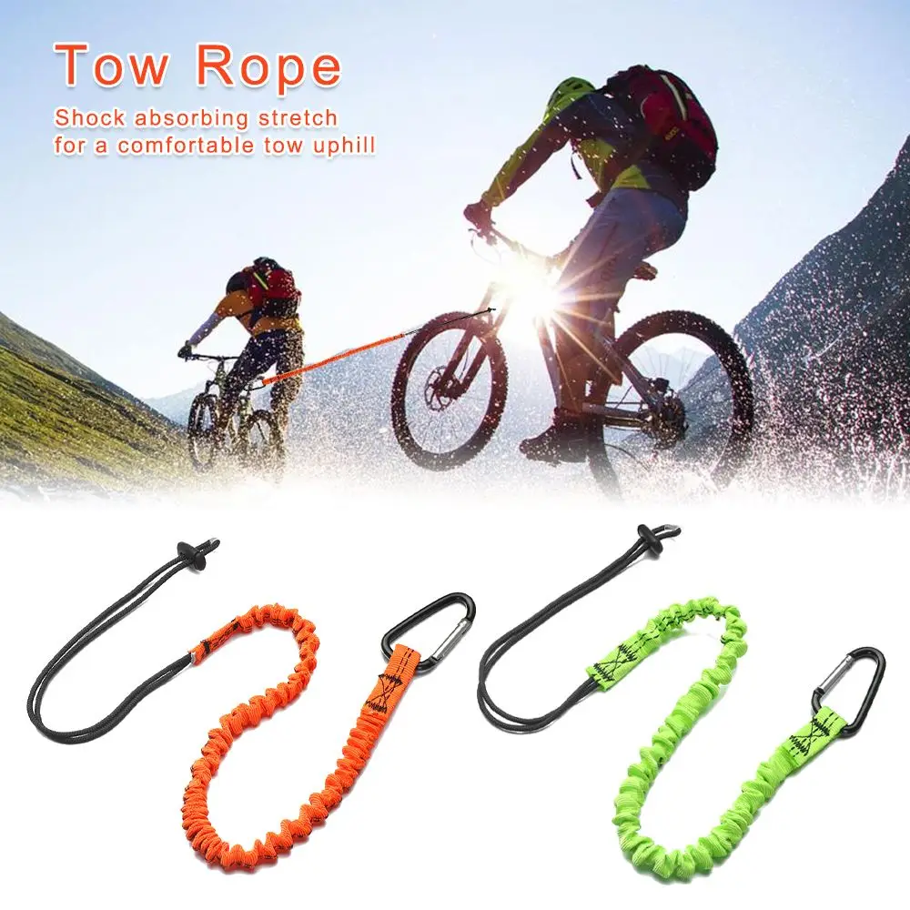 2 Colors Strap Hooks Parent-Child Rally Rope Portable Tow Rope Bike Tow Cable Safety Bungee Cord Towing Pull Rope