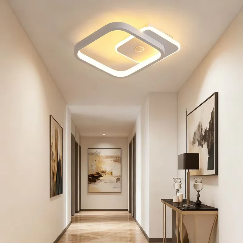 Modern Induction Lamp Smart LED Ceiling Light with Motion Sensor Auto on Off 85-265V for Corridor Hallway Entrance Balcony