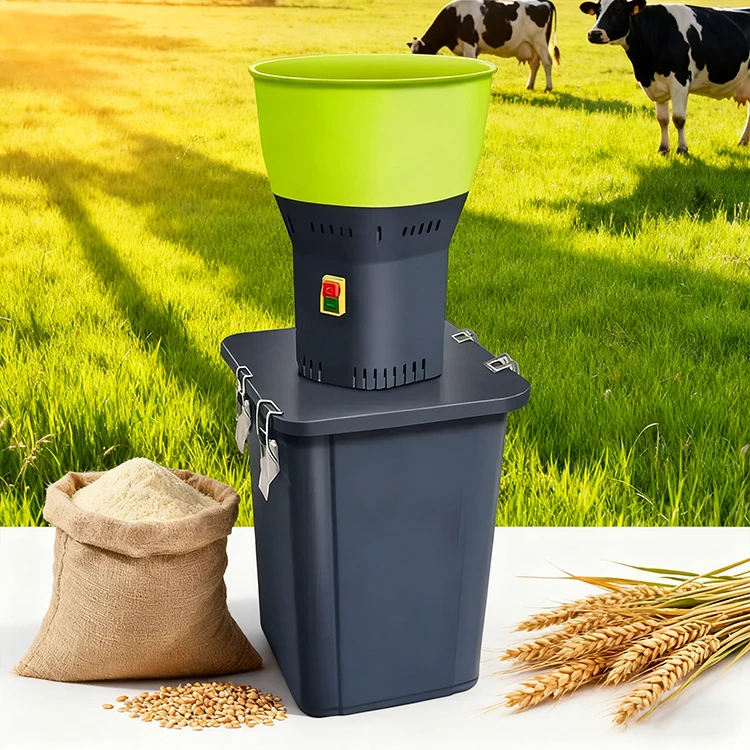 JIEXIN Small High Electric Corn Grinding Machine 220V 300Kg/h Capacity 1.3-1.8KW For Home Use Livestock Grain Mill New
