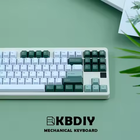 KBDiy 171 Keys/Set GMK Botanical Keycaps Custom Cherry Profile PBT Keycap Mechanical Keyboard MX Switch Green ISO Keys Cap
