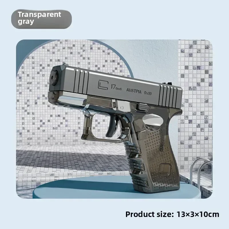 Quente mini águia do deserto mecânica pistola de água de disparo contínuo pequena pistola verão ao ar livre praia pobre brinquedo atirar arma de água para crianças