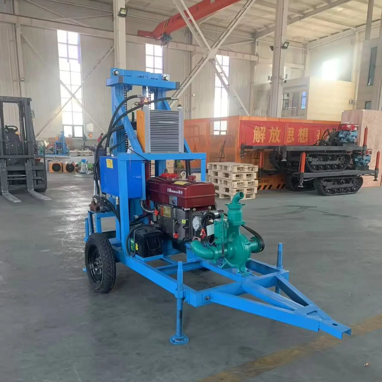 

Customized portable and easy-to-operate 22hp35hp180m drilling rig small deepwater well drilling rig