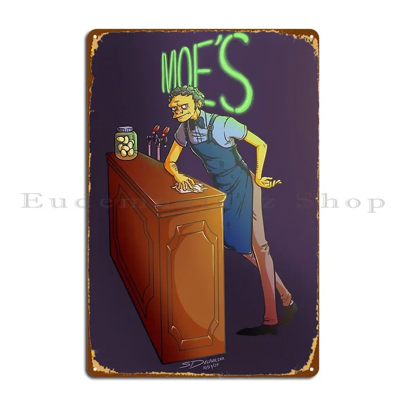 Moe S Tavern-letreros de Metal para Bar, crea un diseño de cueva, cartel de estaño para Pub