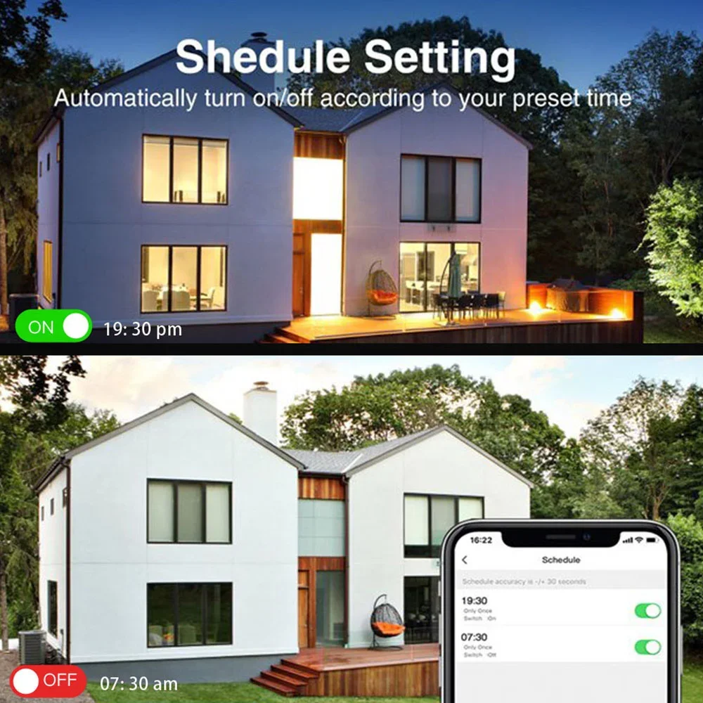 LED WiFi สมาร์ทควบคุม Spotlight หลอดไฟ AC 85-265V หลอดไฟ LED Smart Life APP ควบคุมเสียงทํางานร่วมกับ Tuya alexa Google Home