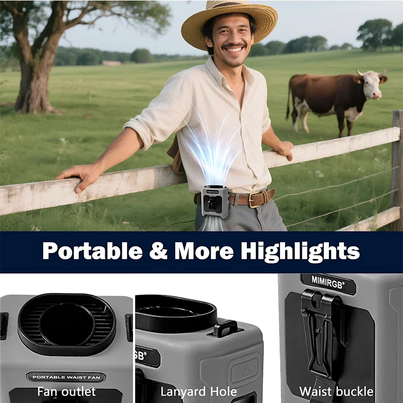 Product in a backpack for portability