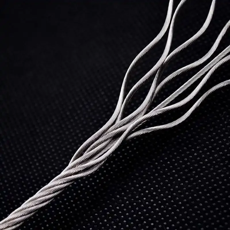 316 Stainless Steel Waterproof Soft Steel Wire Rope Diameter 0.8~4mm Multipurpose Non Rusting Sturdy Metal Cable Line