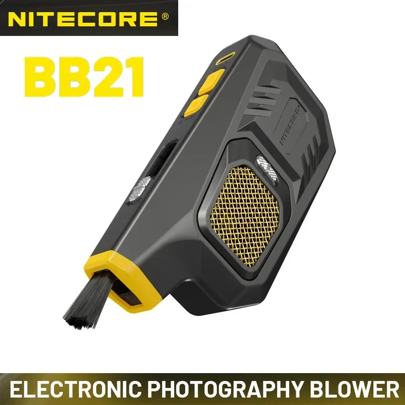 NITECORE BB21 อิเล็กทรอนิกส์ BlowerBaby การถ่ายภาพ Blower MULTI FUNCTION แบบพกพา Air Blower สําหรับเลนส์กล้อง NITECORE BB2 อัพเกรด