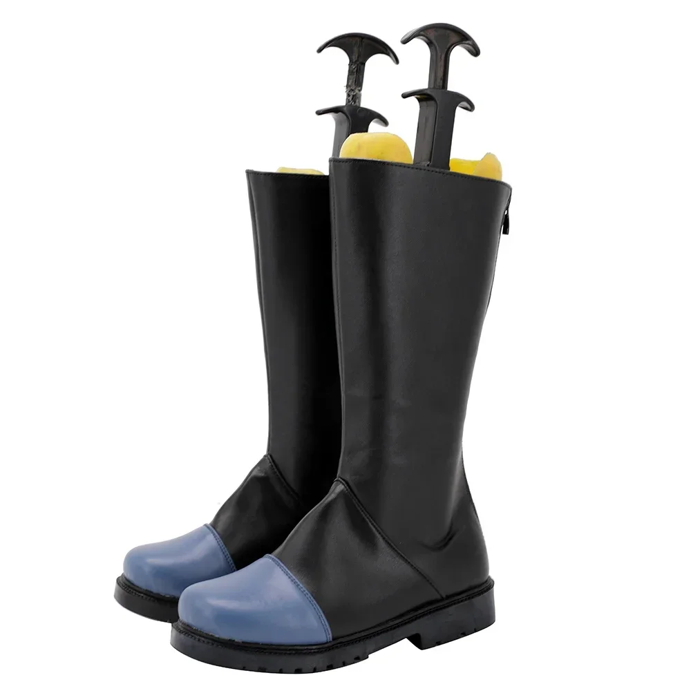 Genshin Impact Wind & Youth Cosplay Stiefel – schwarze Schuhe, individuelle Größe, Unisex-Passform