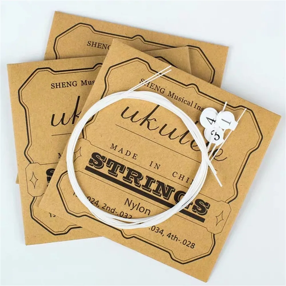 

Uklele Strings Strings Useful For 21in 23in 26in Hot Sale Nylon Parts Quality Ukulele String 4PCS/Set Strings Protable