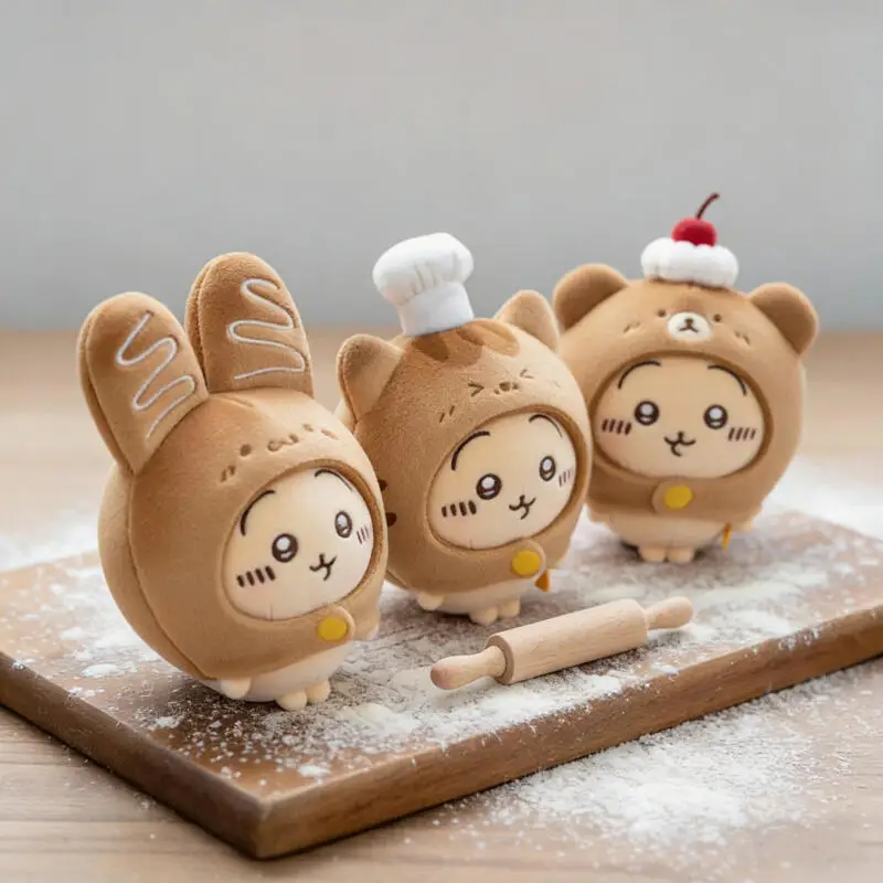 New Chiikawa Plush Keychain Kawaii Usagi Grilled Bread Backpack Pendant Ins Korean Cartoon Anime Friend Birthday Gift