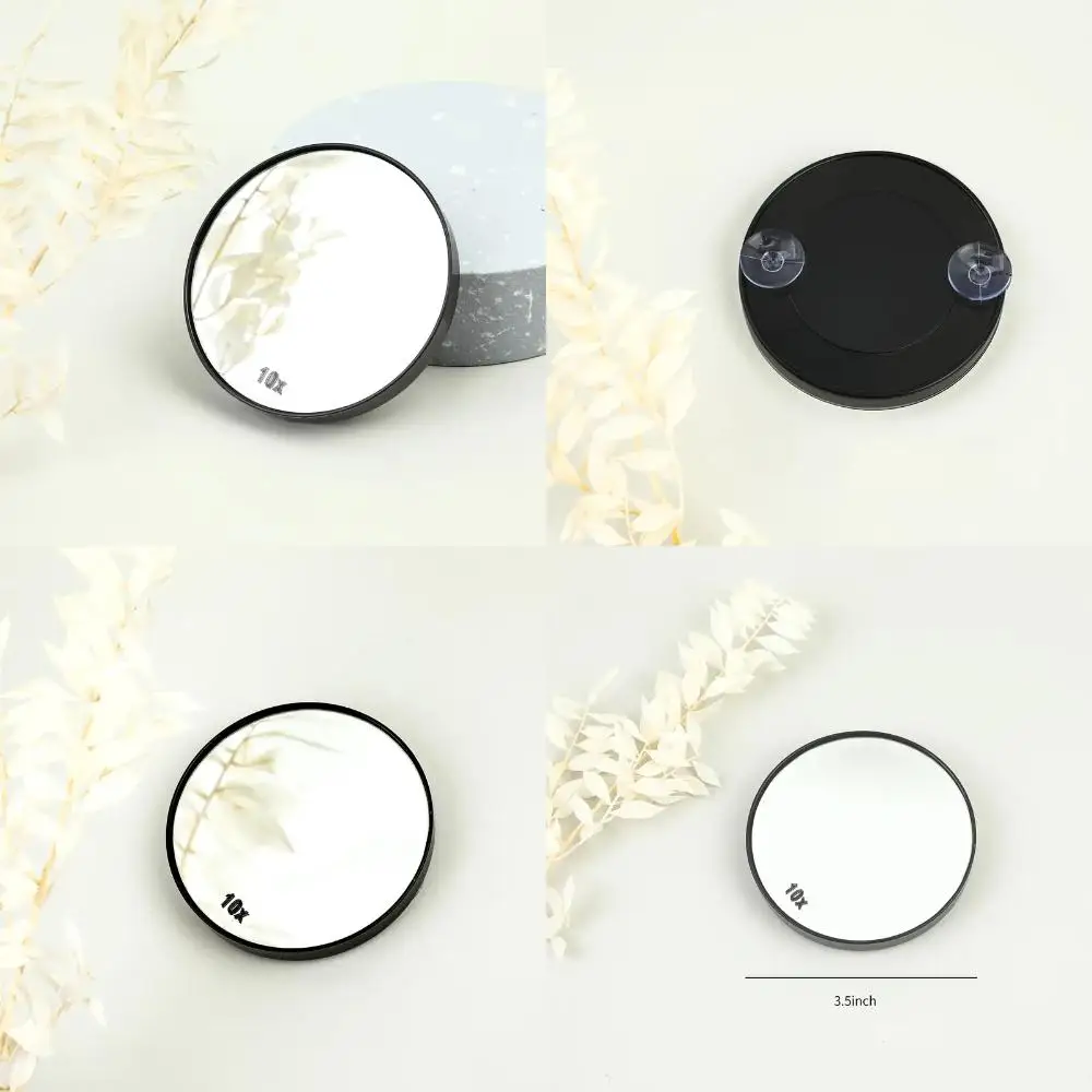 Essential 10X Magnifying Round Makeup Mirror for Flawless Facial Cosmetic Absorption Shaving at Home or Travel