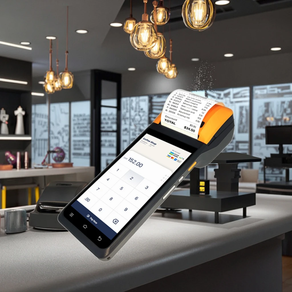 

Портативный 58-мм принтер чеков с NFC-сканером для оплаты, Android POS-терминал, портативный Android-сканер для POS-систем
