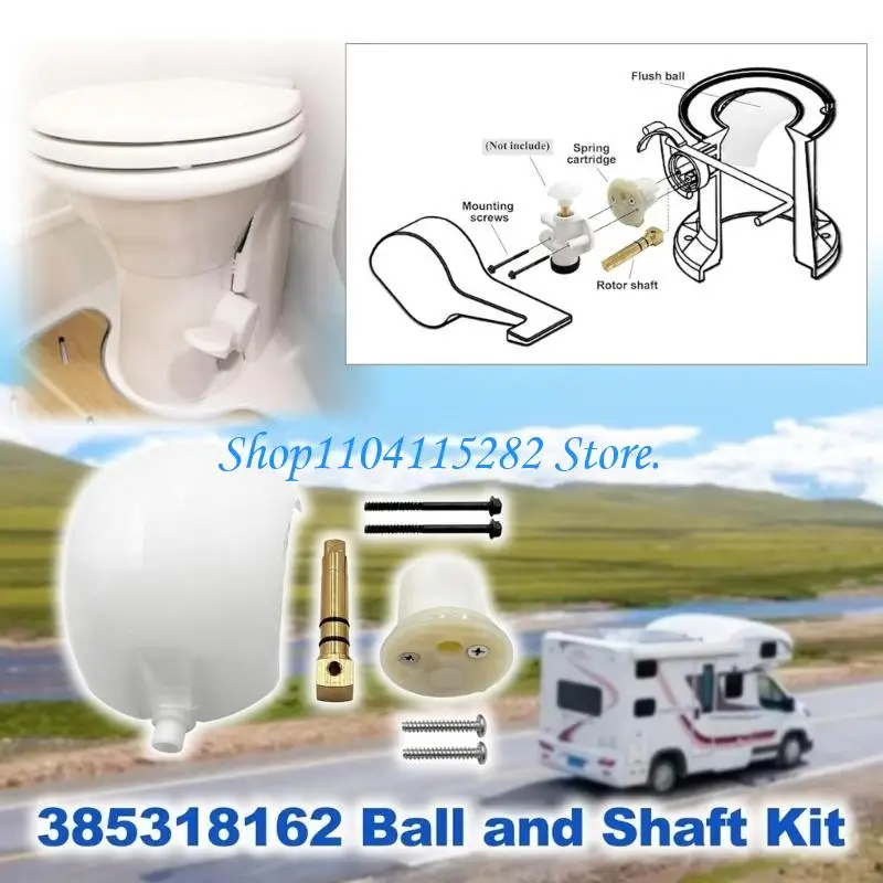 Quiet Operation Trailer Toilet Flush Ball 385318162 600342537 600342766 For Efficient Cleaning And Easy Installation
