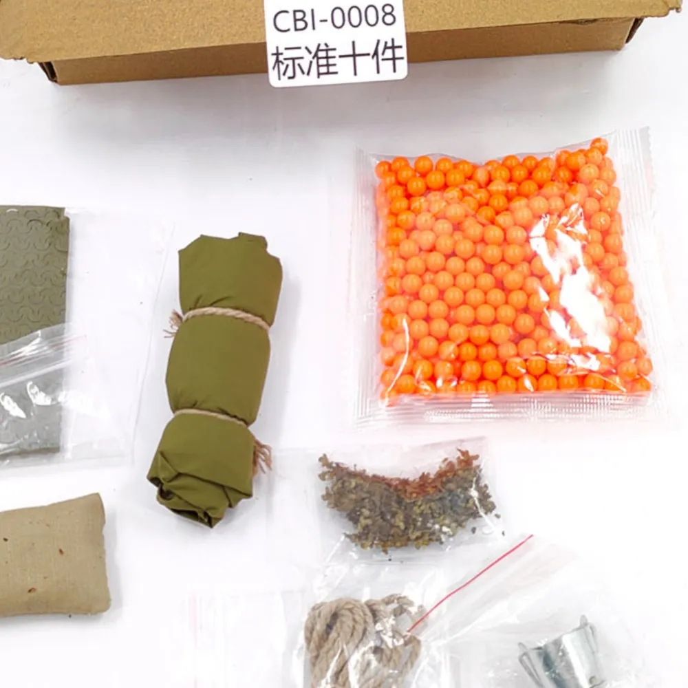 Chaîne de décoration de scène, filet de camouflage, sac de sable pour char de combat télécommandé Henglong 1/16 3918 M1A2 Abrams 3818 Tiger I 3898