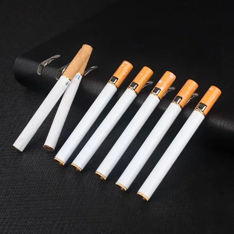 New Torch Lighter Refillable Turbo Butane Gas Lighter Mini Cigarette Case Portable Flame Lighter Men Smoking Accessories