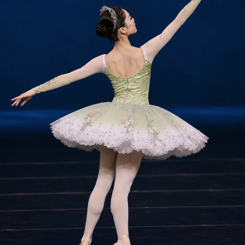 Custom Made Layered Tulle Tutu Dress for Adults Classic Fairy Style Sleeping Beauty Ballet Competition Stage Performance Outfit