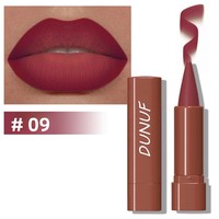 9 Colors Matte Velvet Lipstick Waterproof Long Lasting Non Sticky Lip Liner Contouring Crayon Gradient Tint Makeup