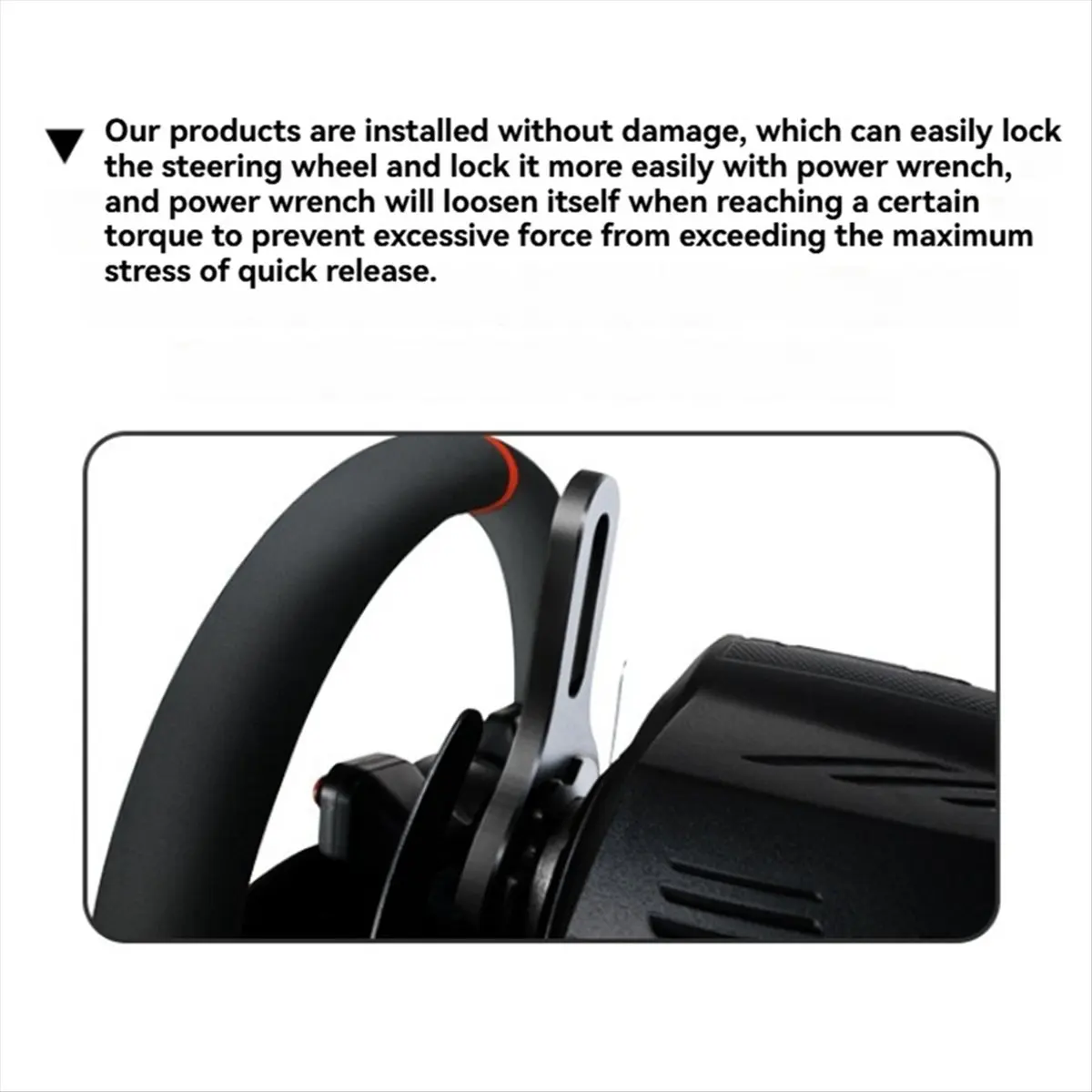 newT77 Simulated Racing Quick Release Ring Wrench Steering Wheel Reinforcement Kit for Thrustmaster T300 TGT Steering Wheel