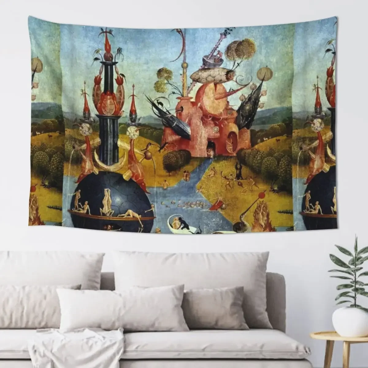 

Heavenly dreamscape by Hieronymus Bosch Tapestry Wallpaper Bedrooms Decorations Wall Decor Tapestry