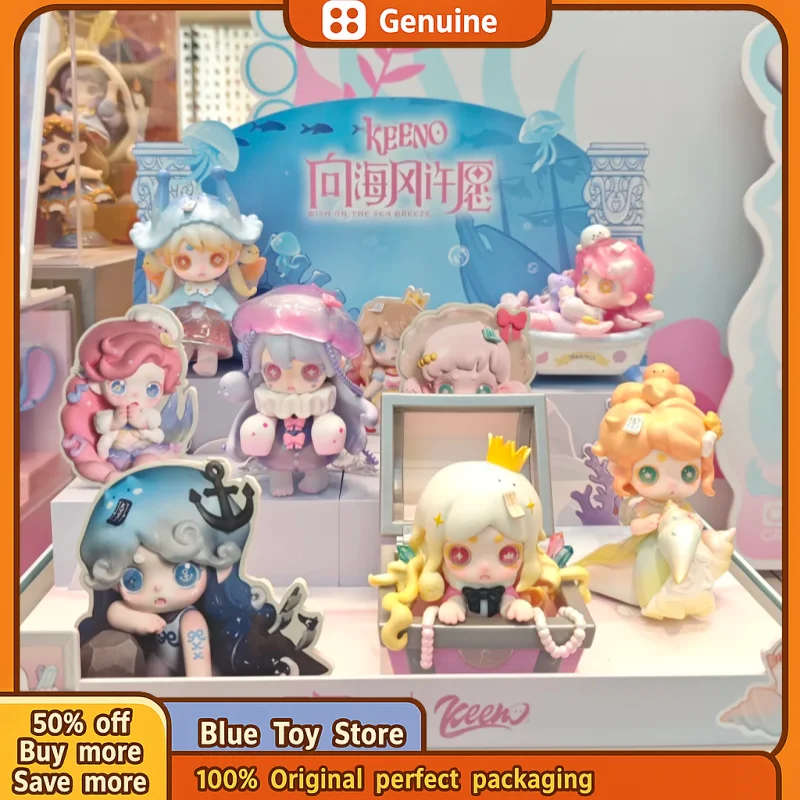 

Original Ghost Keeno Wish On The Sea Breeze Series Three Generations Of Blind Box Hand-Made Toy Cute Doll Desktop Ornaments Gift