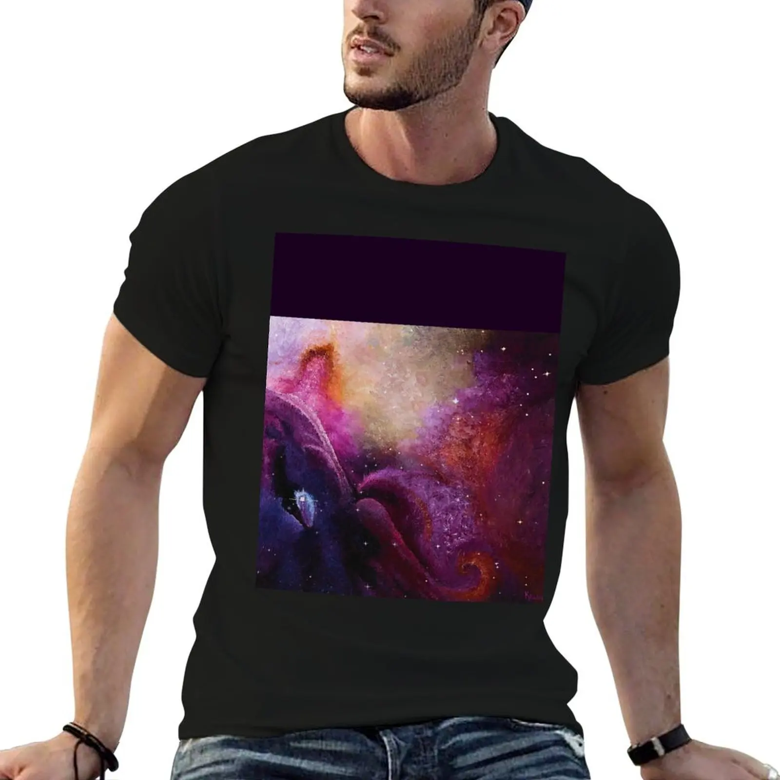 Orion's Nebula T-Shirt Big and Tall Crew Neck Tee