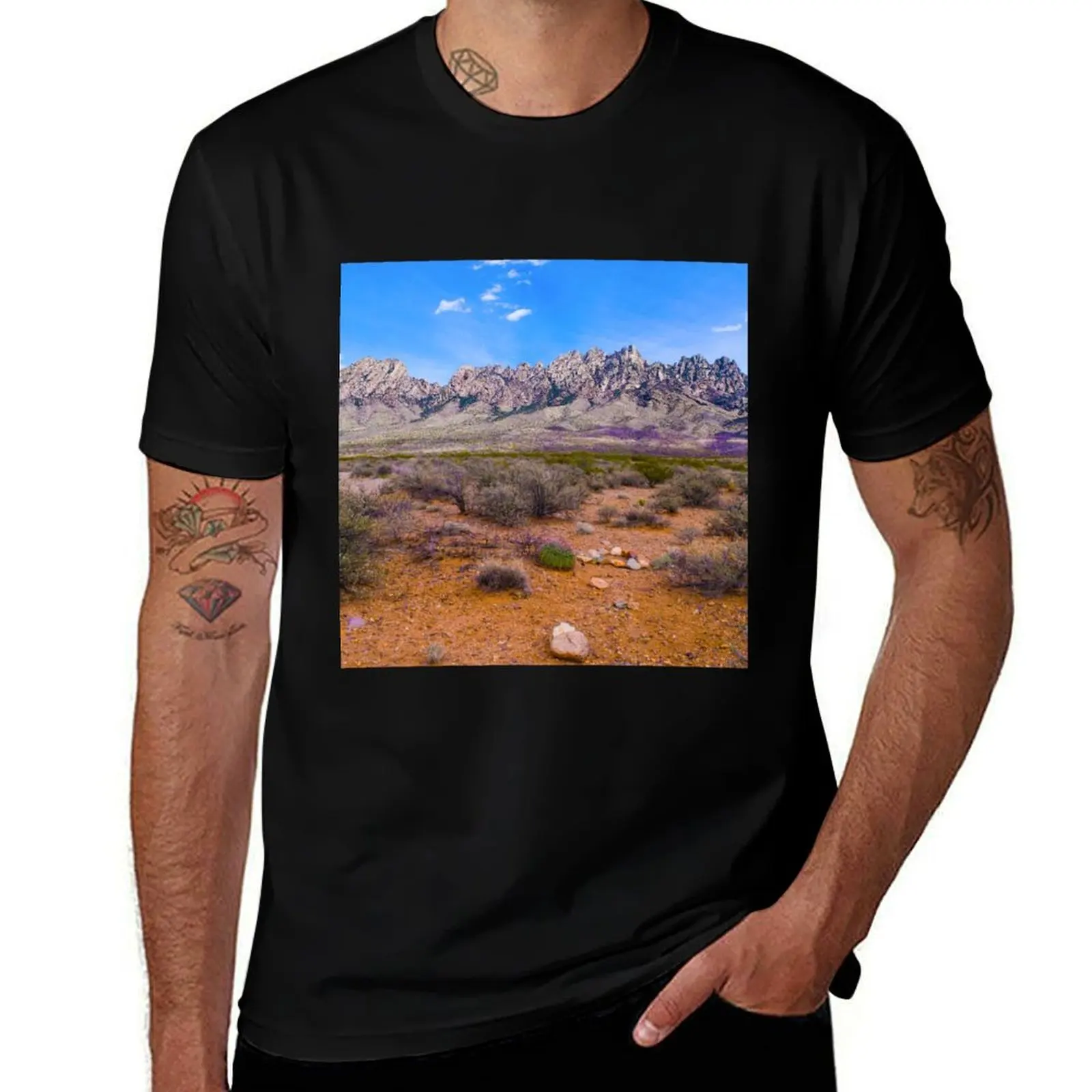 Organ Mountains, Las Cruces, NM T-Shirt Fitness Training Breathable Tee T-Shirt