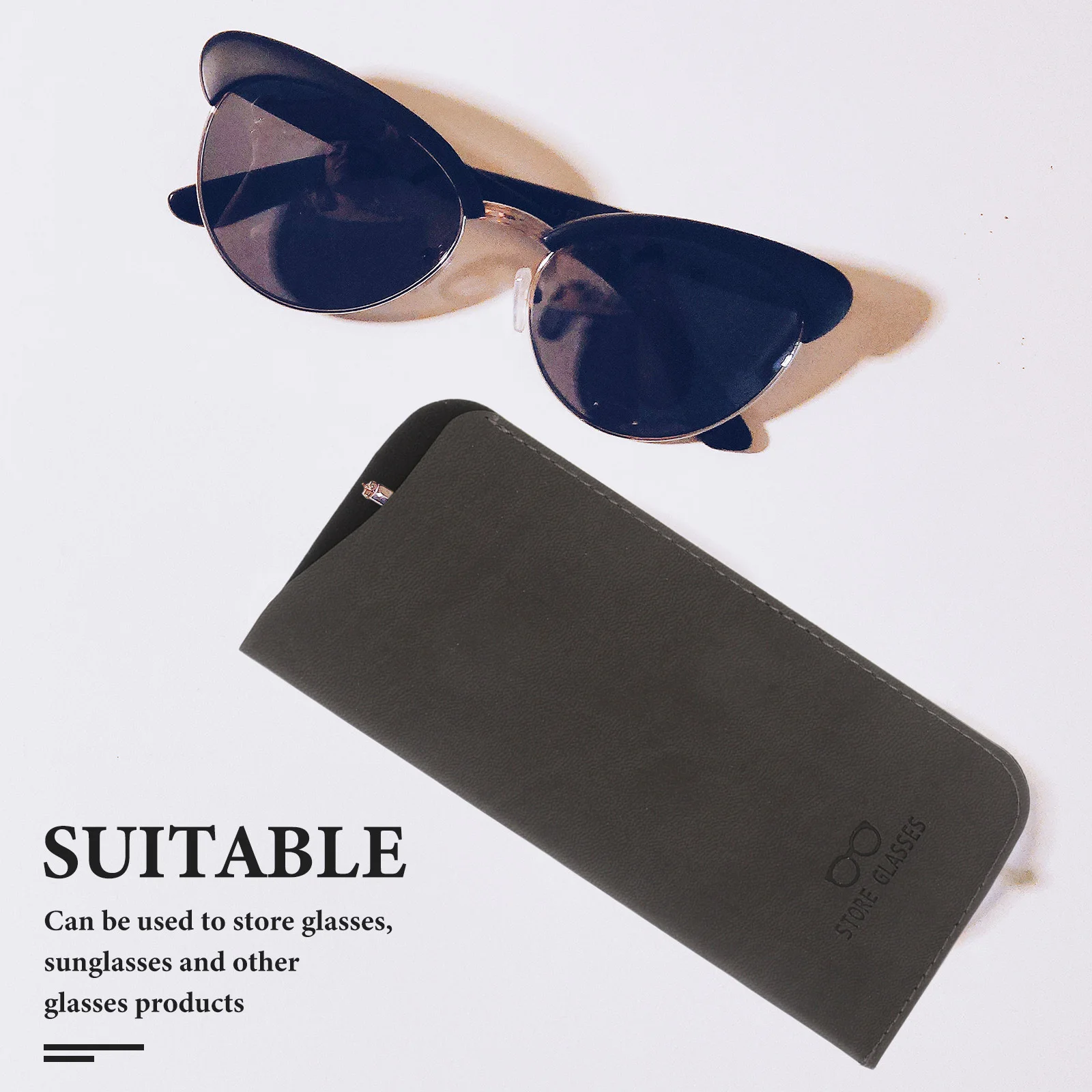 

3Pcs Soft Vintage Eyewear Pouch Sunglasses Case Organizer Purse Storage Bag Travel Glasses Storage Glasses Organizer for Women