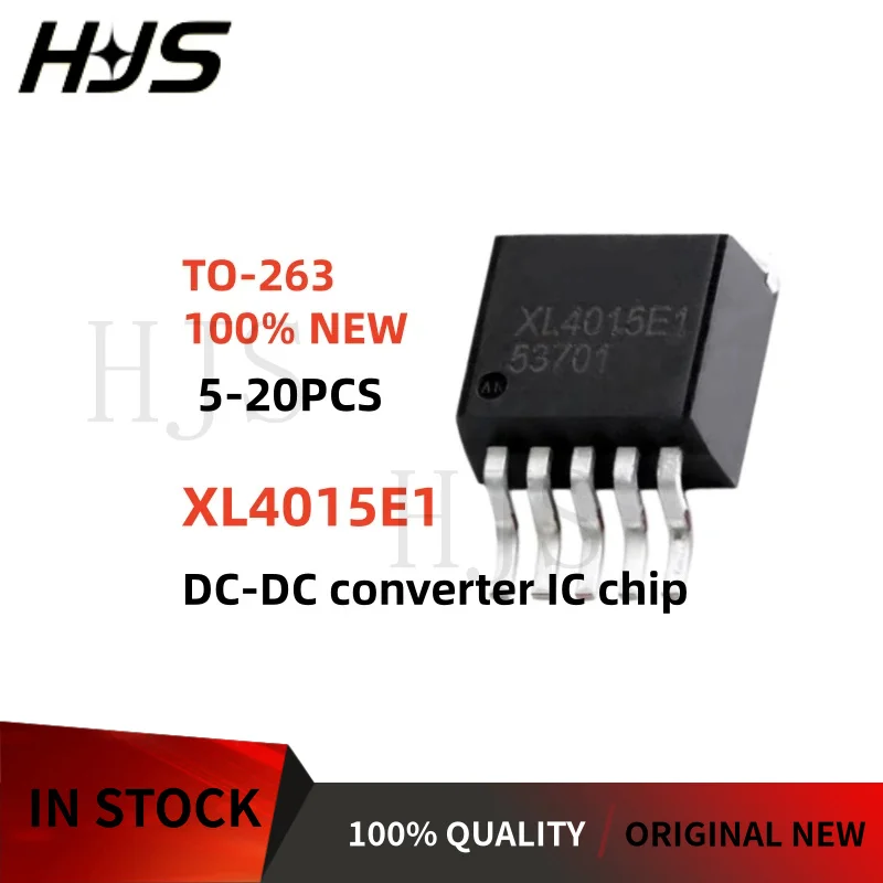 5-20PCS Brand new XL4015E1 XL4015 4015 TO-263 Voltage reduction chip DC-DC converter IC Best quality