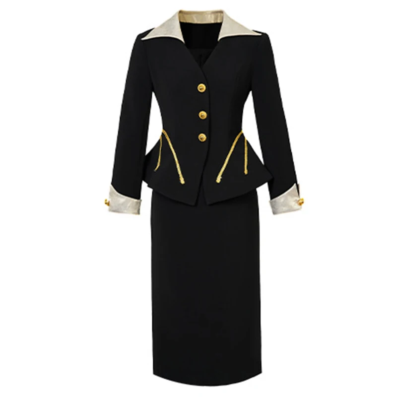 gold and black plus size formal dress BLACK GOLD TUXEDO SUIT main image 1