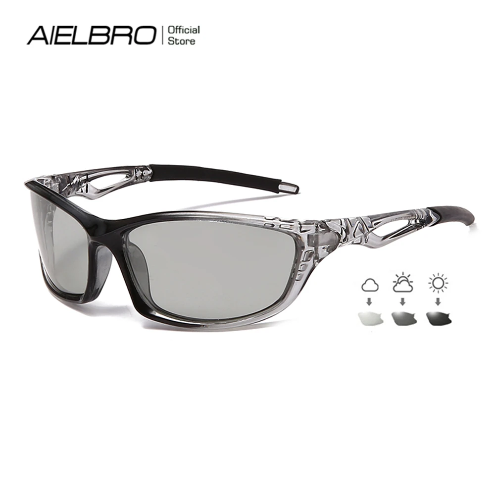 

Очки велосипедные AIELBRO фотохромные, 5 цветов, мужские солнцезащитные очки для велоспорта