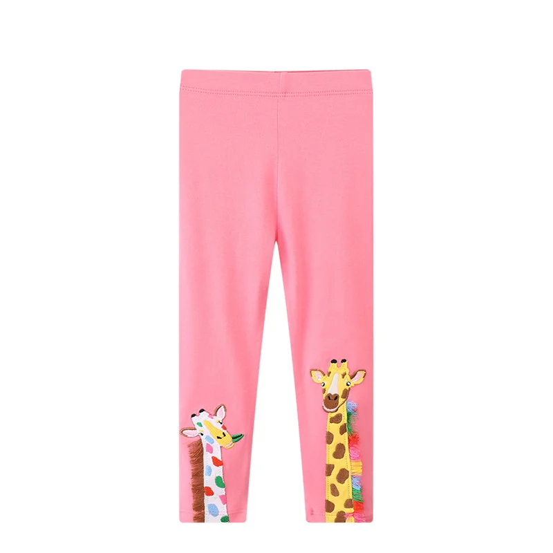 

Jumping Meters 2-7T Giraffe Embroidery Baby Leggings Pants Kids Skinny Trousers Full Pencil Pants Autumn Spring Pants