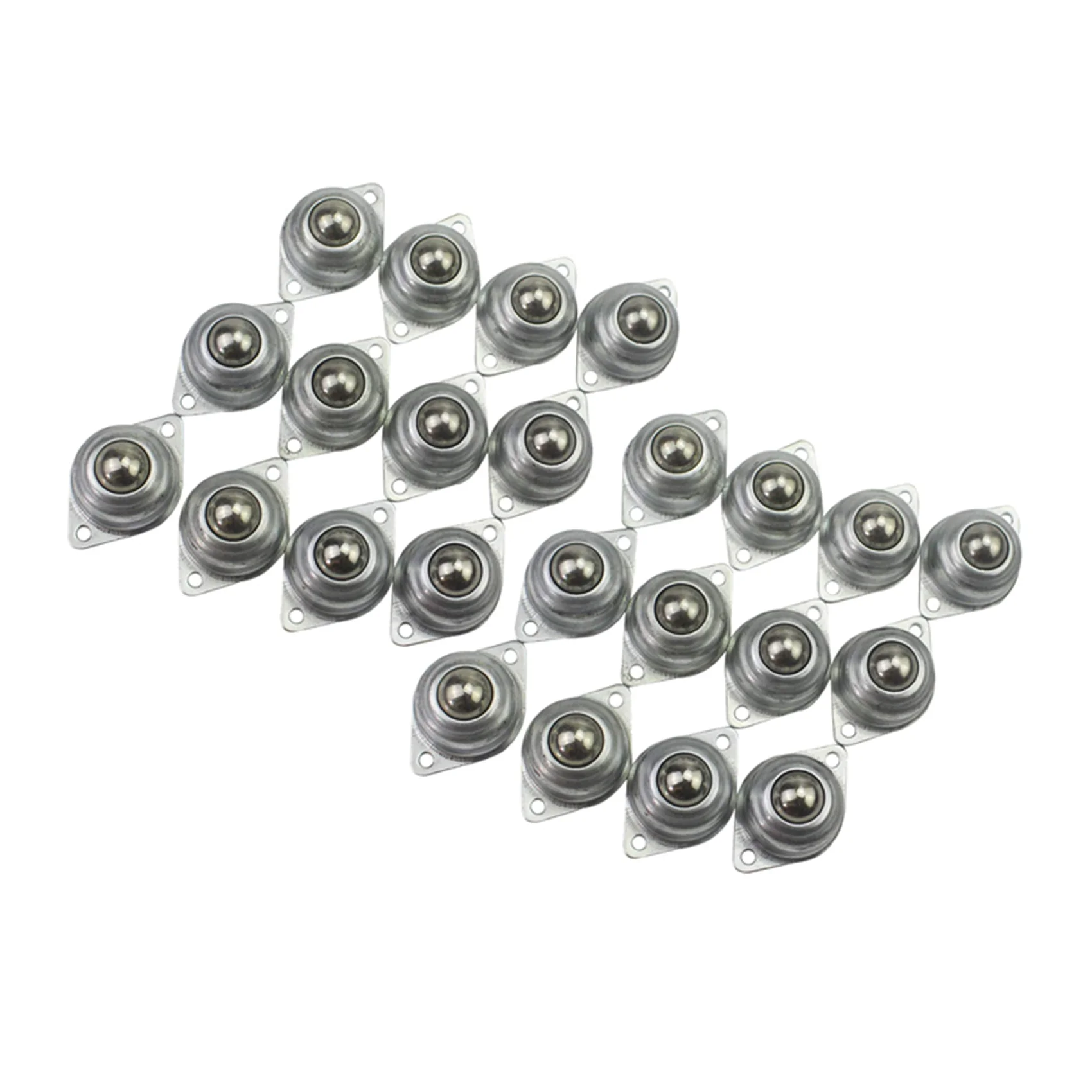 24 Pieces CY-15A Ball Transfers Universal Rotation Ball Conveyor Wheel Caster Roller 5/8 Inch Ball Bearings-A68E