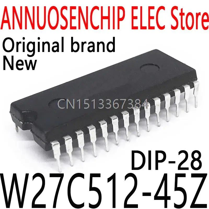 10PCS New and Original  W27C512 DIP-28 W27C512-45Z