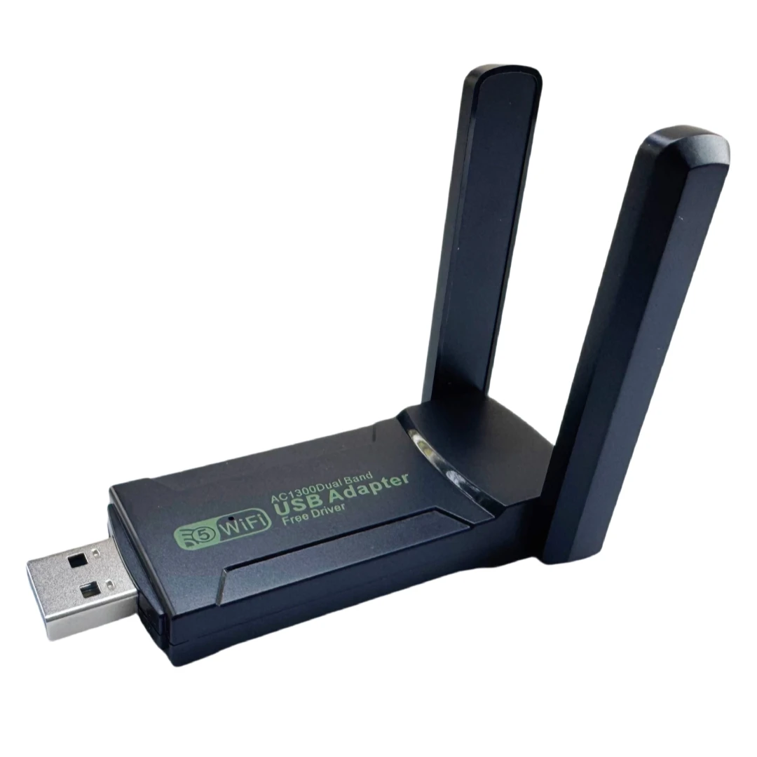 AC1300 Wi-Fi 5 USB 3.0 WIFI5 Адаптер Ключ Сетевая карта Антенна 2,4 ГГц/5 ГГц Двухдиапазонный Wi-Fi Lan Driver Бесплатный ПК 1300M Приемник